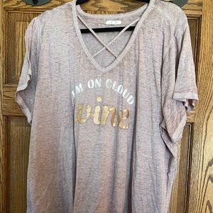 Maurices I’m on Cloud Wine Shirt